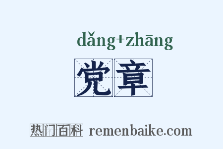 党章是什么意思的图片